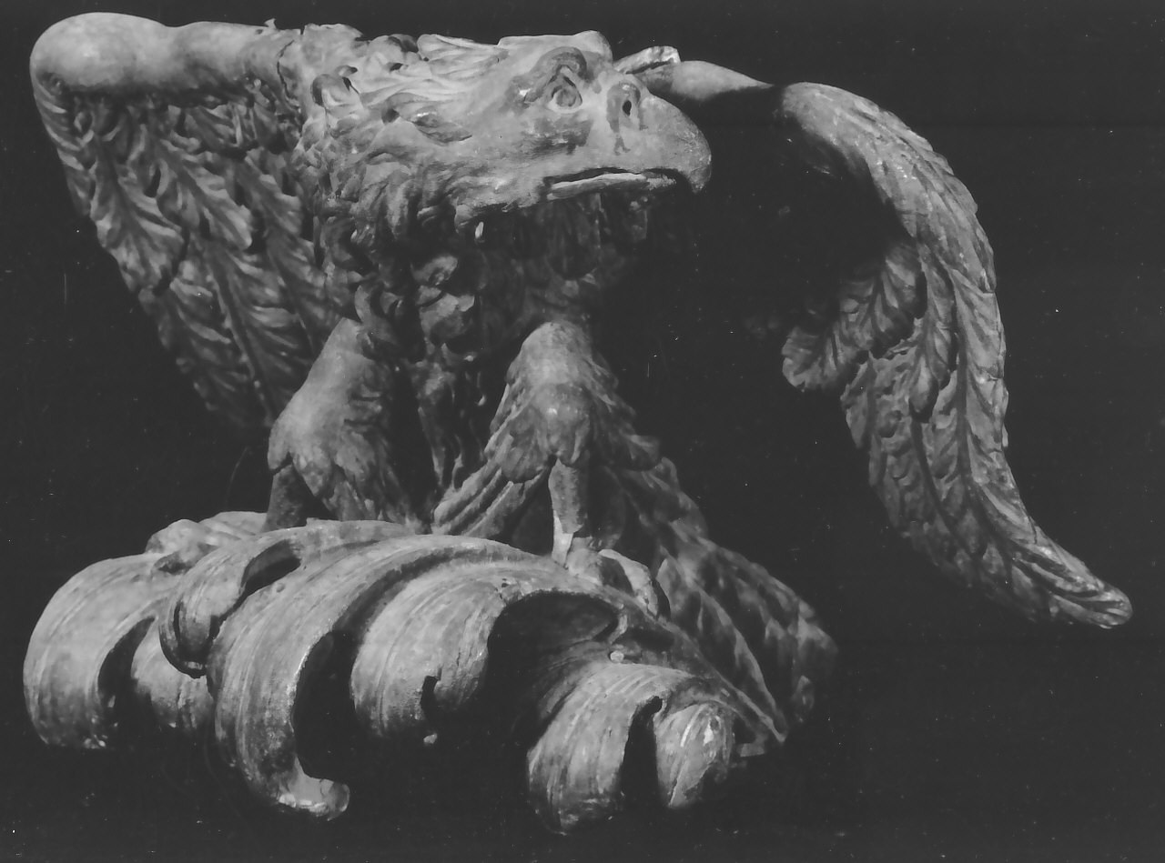 aquila (scultura, serie) - bottega Italia meridionale (fine/inizio secc. XVII/ XVIII)