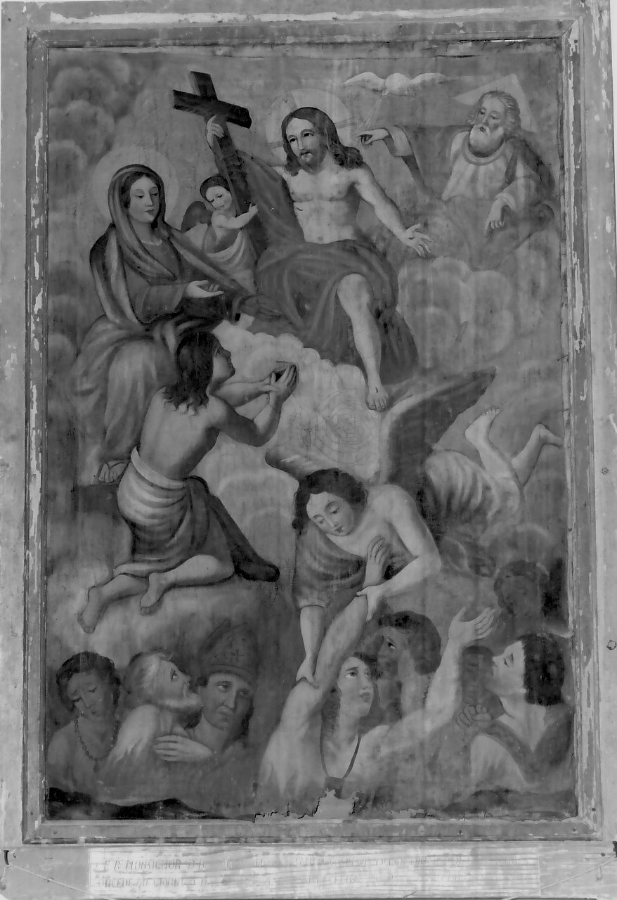 miracolo della Madonna per intercessione delle anime purganti (dipinto, opera isolata) - ambito calabrese (fine/inizio secc. XIX/ XX)