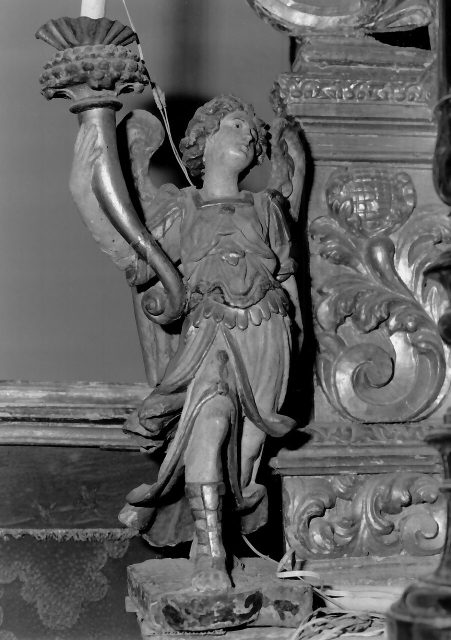 angelo (portacandele, serie) - bottega calabrese (sec. XVII)