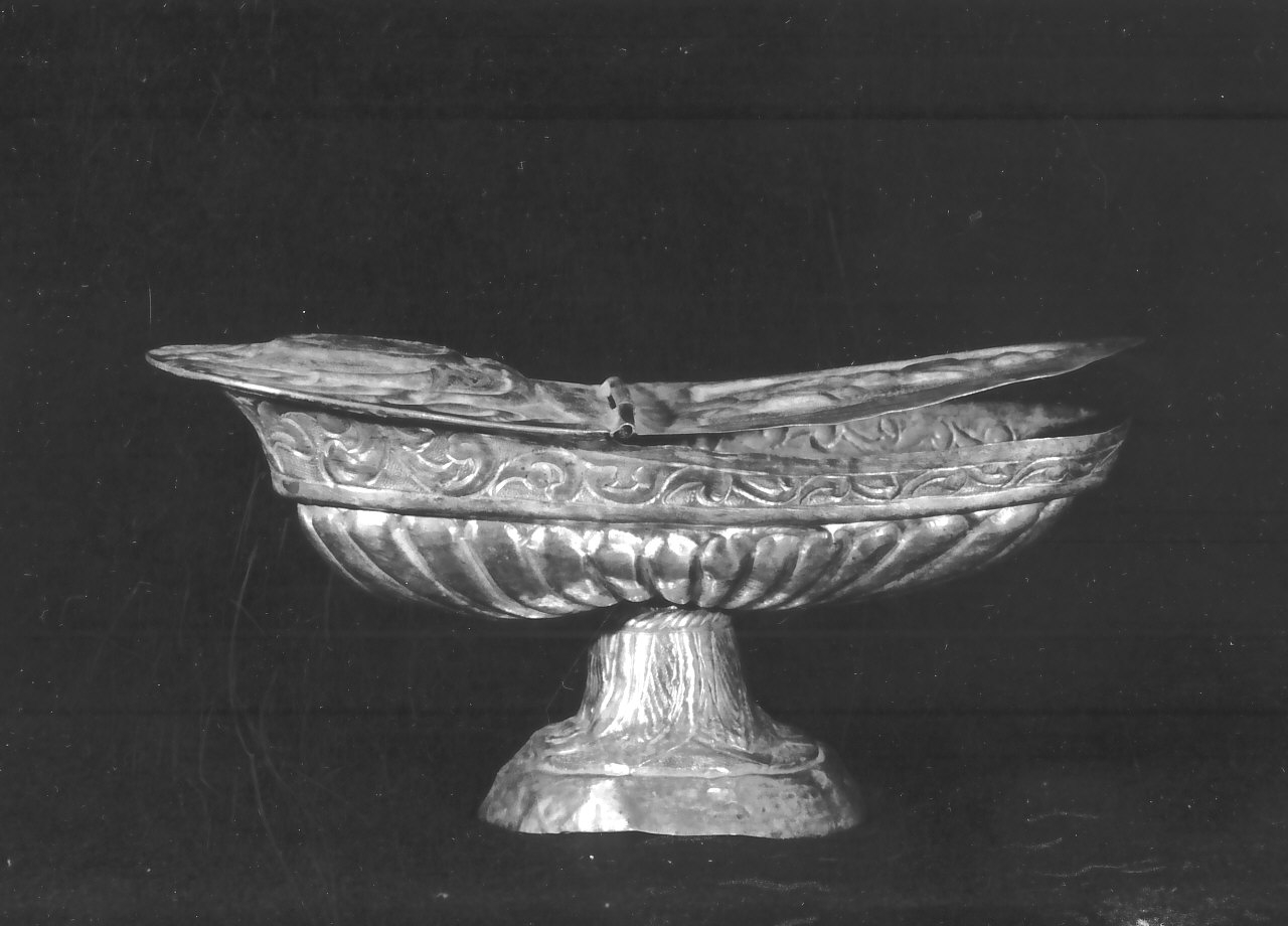 navicella portaincenso, opera isolata - bottega Italia meridionale (sec. XIX)
