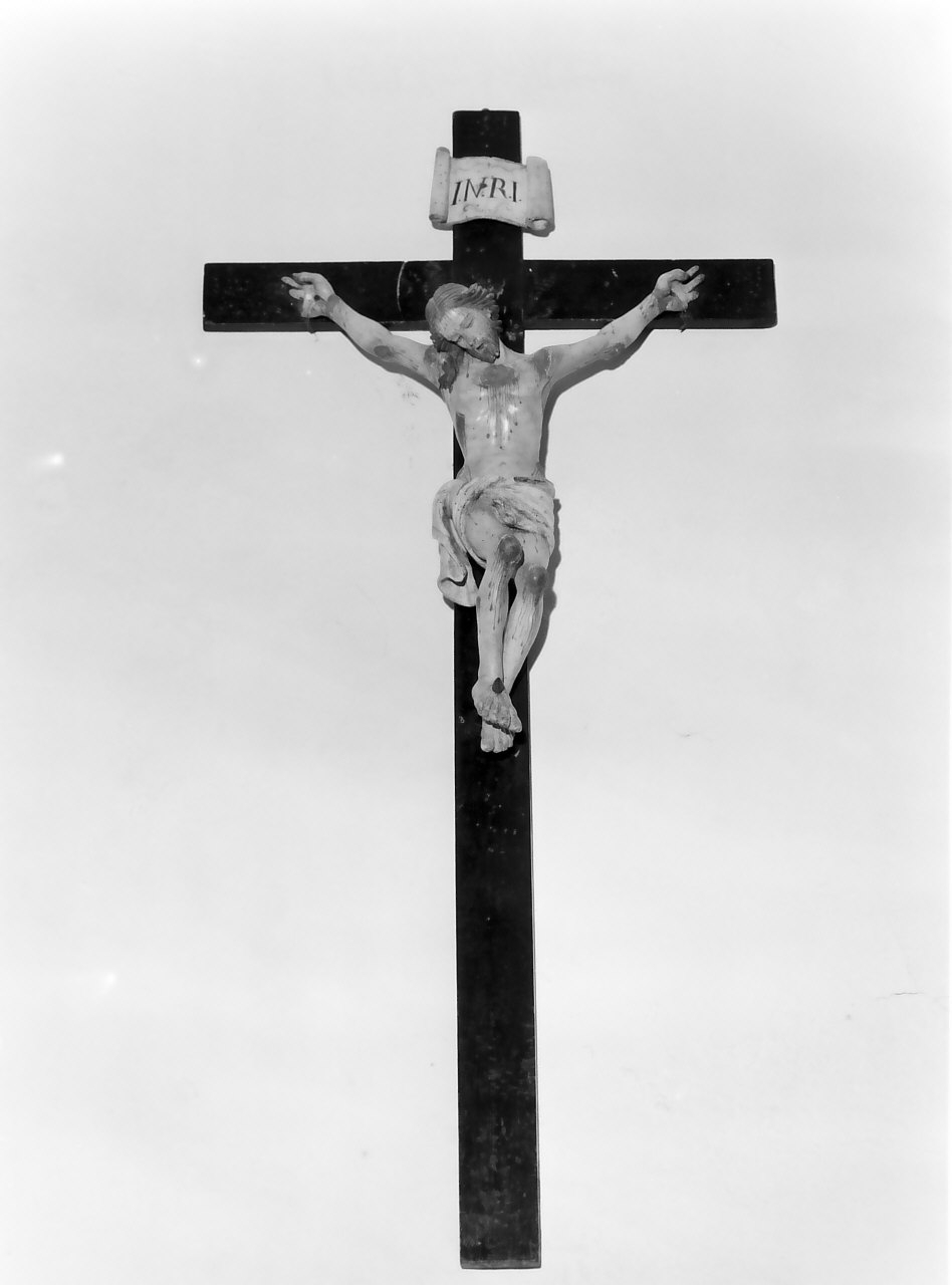 Cristo crocifisso (crocifisso, opera isolata) - bottega Italia meridionale (sec. XIX)
