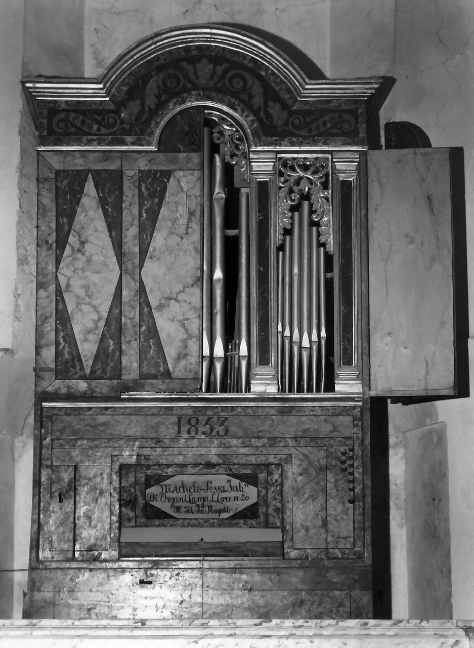 cassa d'organo, elemento d'insieme di Sessa Michele (sec. XIX)