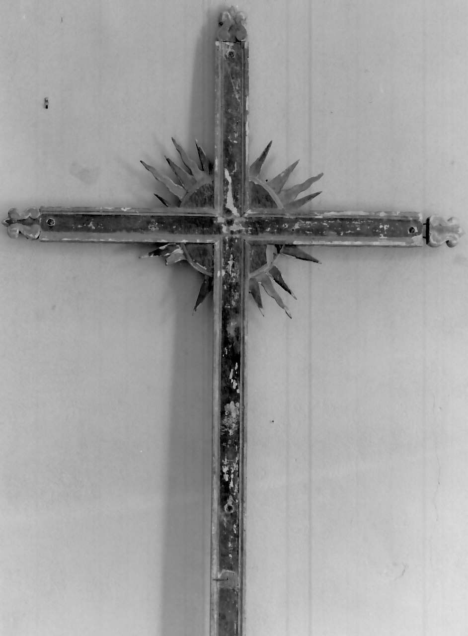 croce processionale, opera isolata - bottega calabrese (sec. XIX)