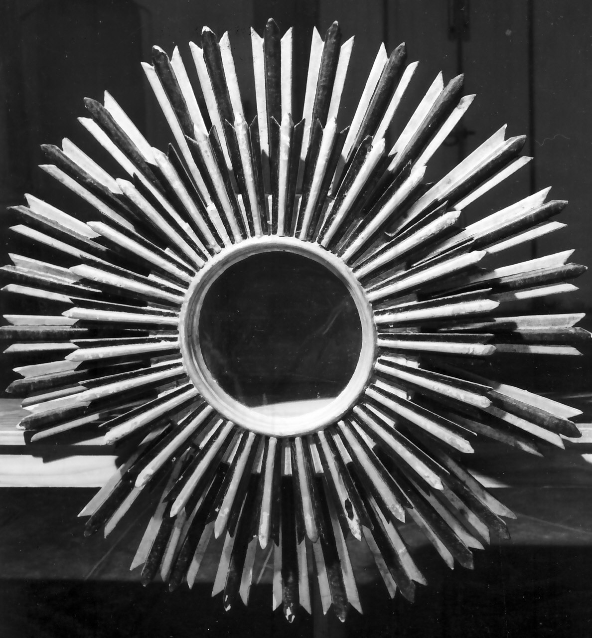 ostensorio - a raggiera, opera isolata - bottega serrese (fine/inizio secc. XVIII/ XIX)