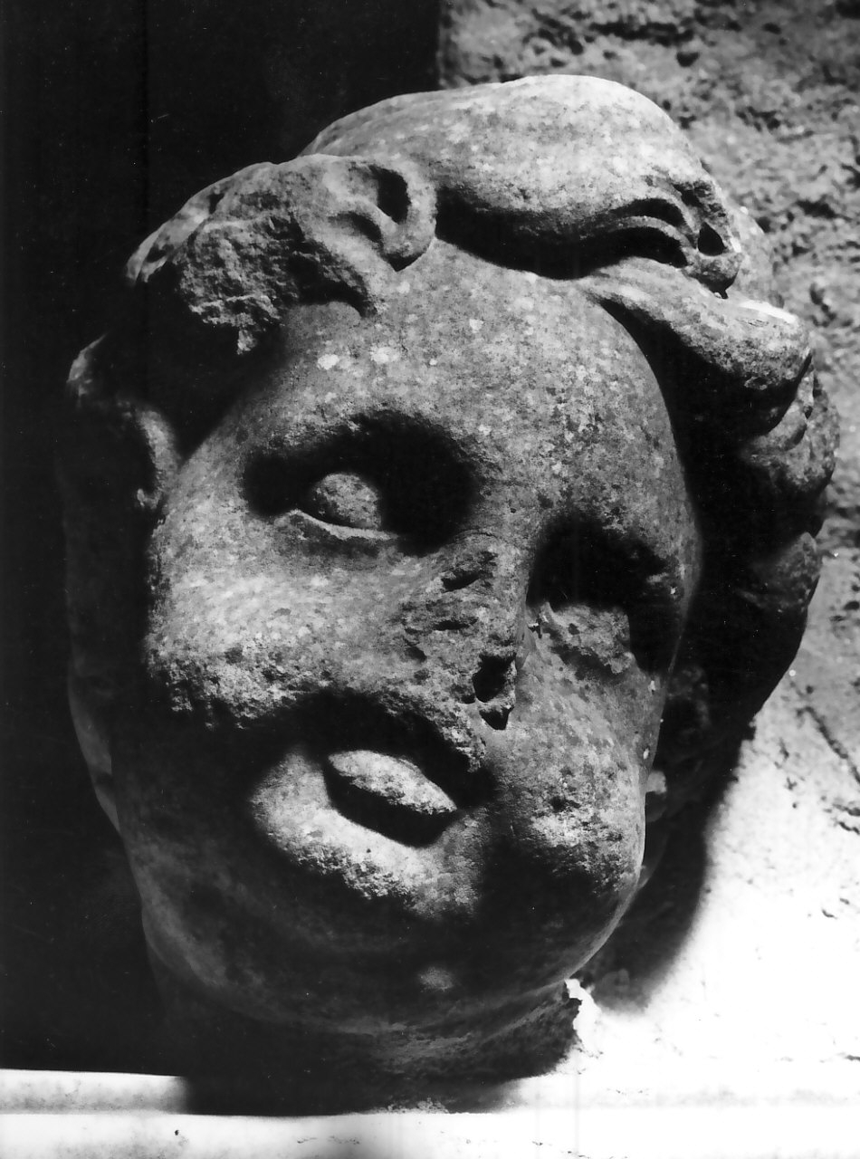testa di bambino (decorazione plastica, frammento) di Fanzago Cosimo (bottega) (seconda metà sec. XVII)