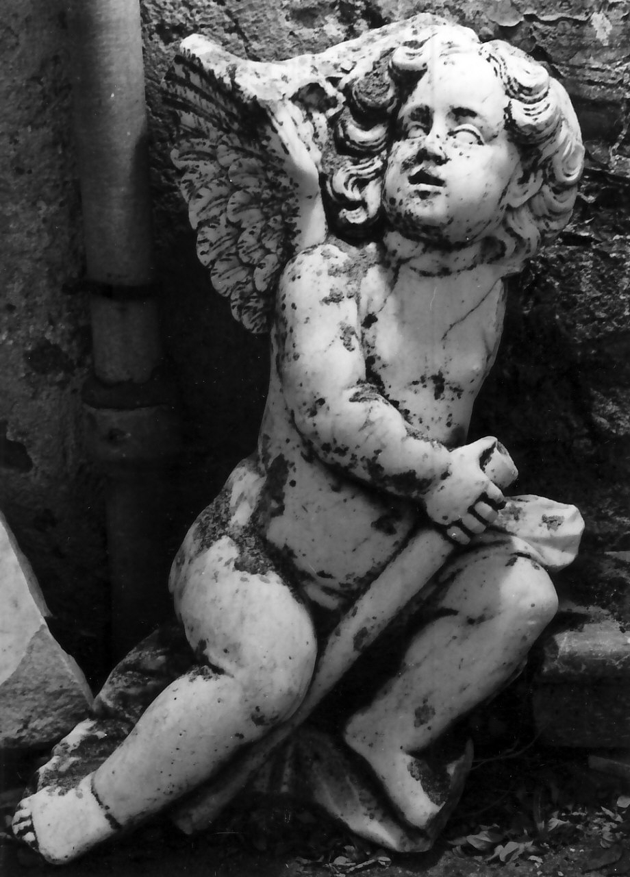 angelo (decorazione plastica, frammento) - bottega napoletana (seconda metà sec. XVII)