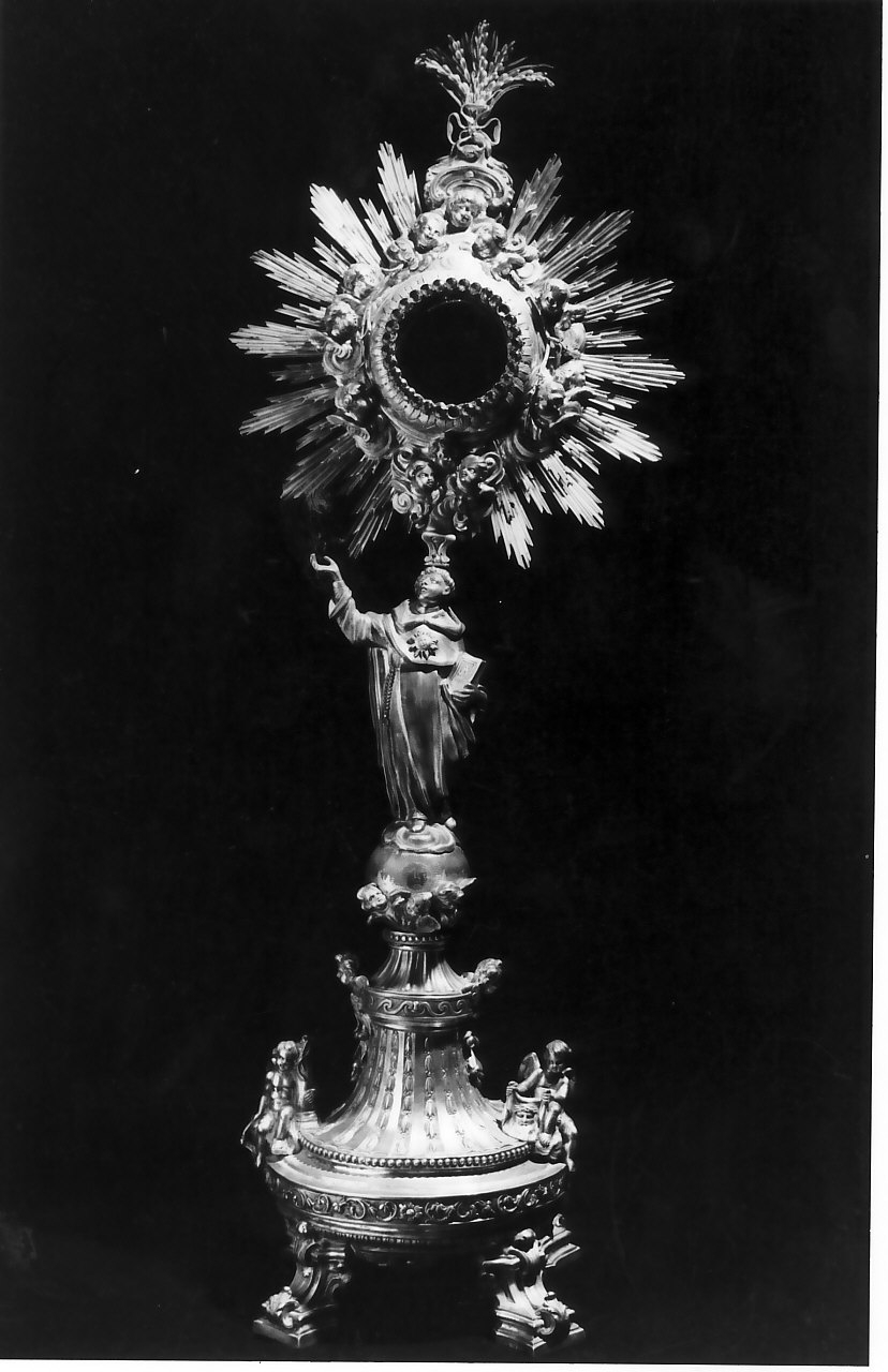 ostensorio - a raggiera, opera isolata di De Angelis Gaspare (prima metà sec. XIX)