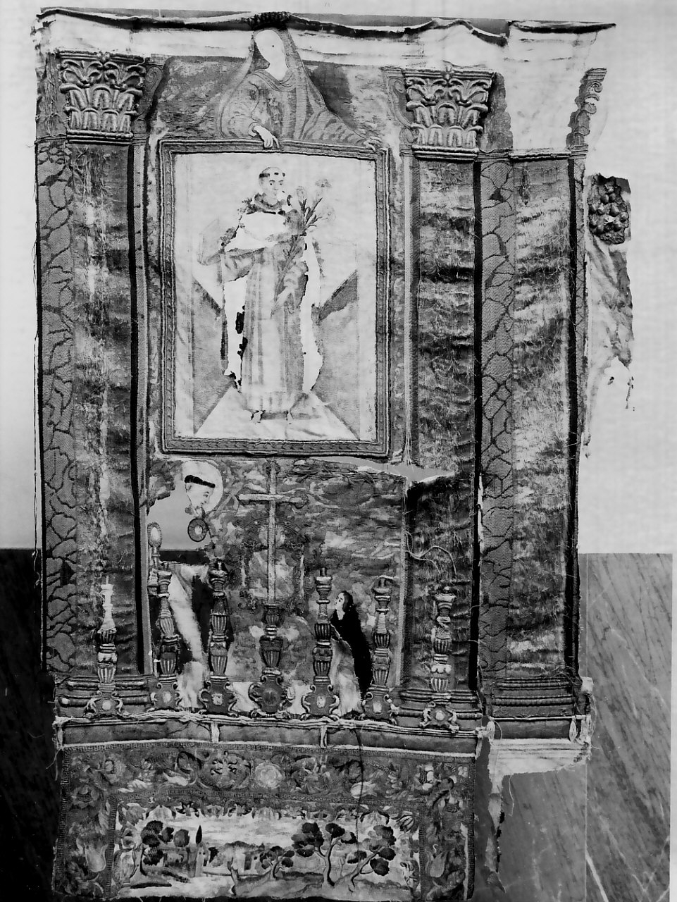 arazzo, opera isolata - manifattura catanzarese (sec. XVIII)