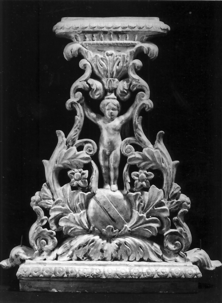 base di ostensorio, opera isolata - bottega serrese (fine/inizio secc. XVII/ XVIII)