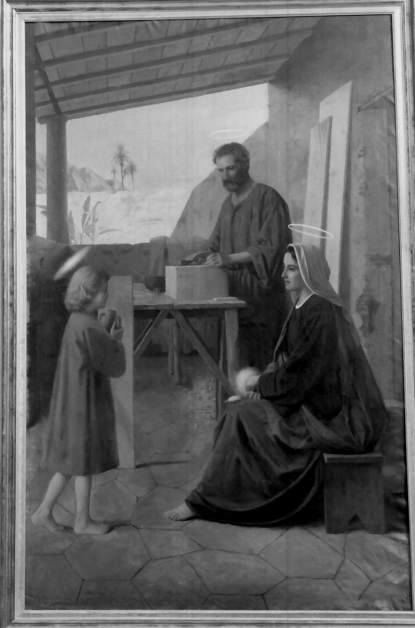 Sacra Famiglia (dipinto) di Augimeri Domenico (sec. XIX)