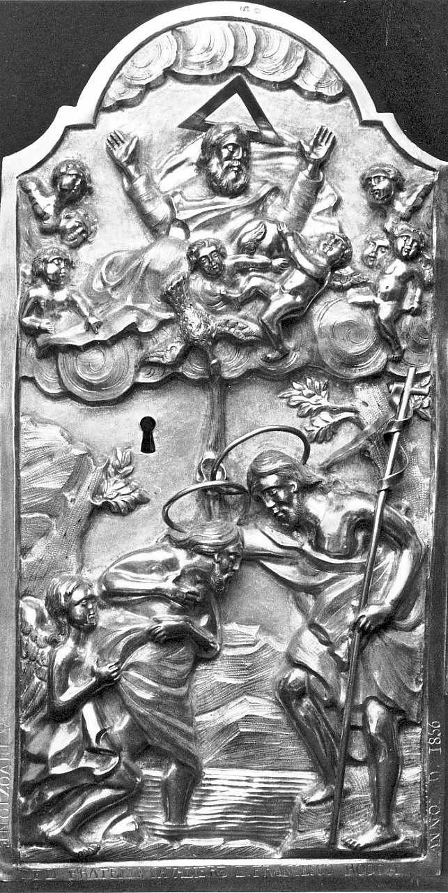 sportello di tabernacolo, opera isolata - bottega napoletana (sec. XIX)