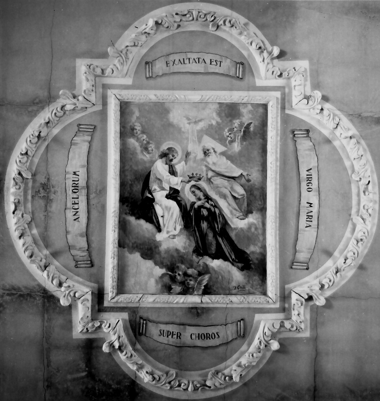 incoronazione di Maria Vergine (dipinto) di Grillo Diego Antonio (prima metà sec. XX)