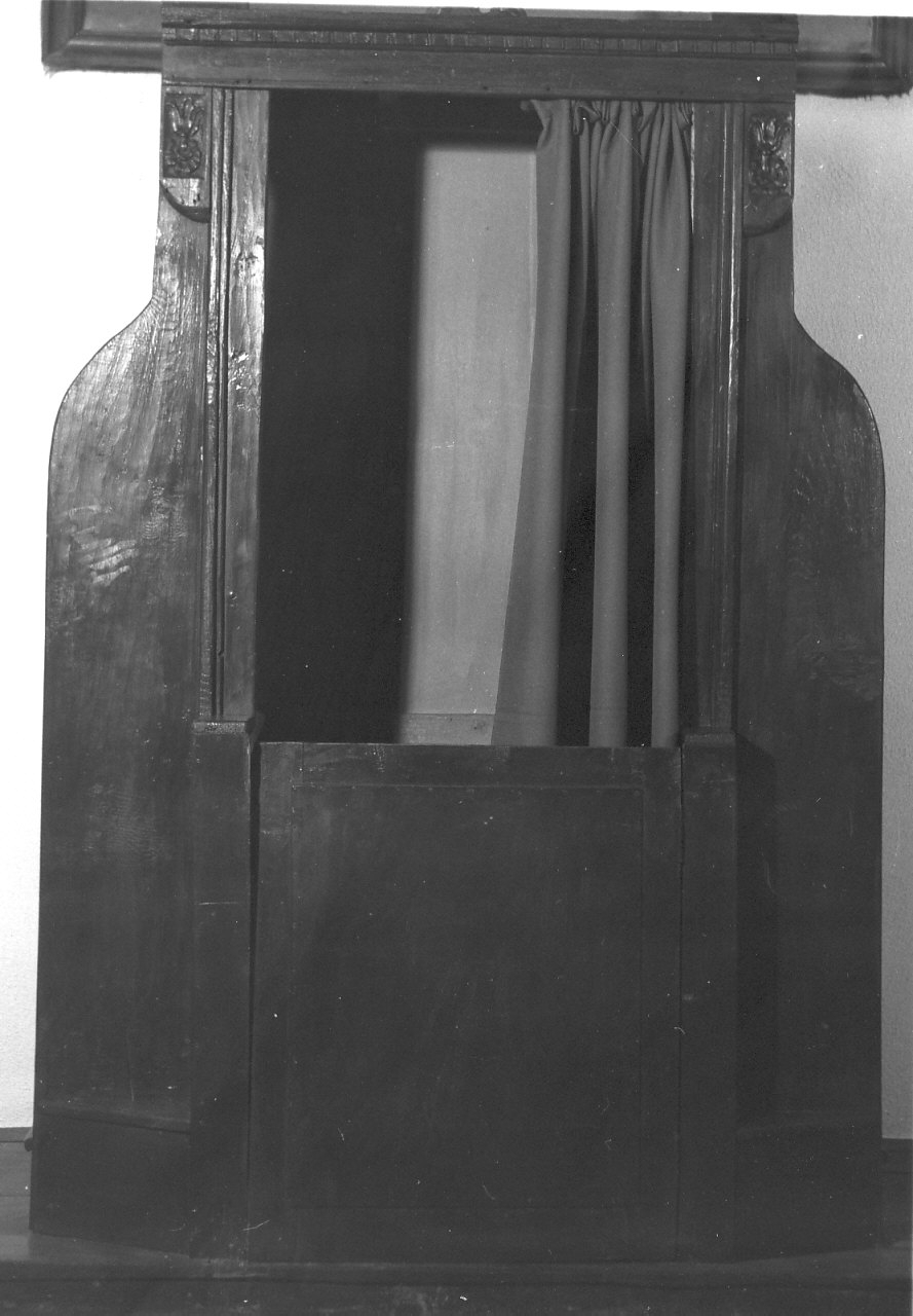 confessionale, opera isolata - bottega calabrese (fine/inizio secc. XVIII/ XIX)