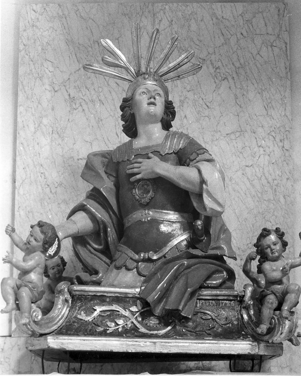 San Teodoro (reliquiario - a busto, opera isolata) - bottega Italia meridionale (sec. XVIII)