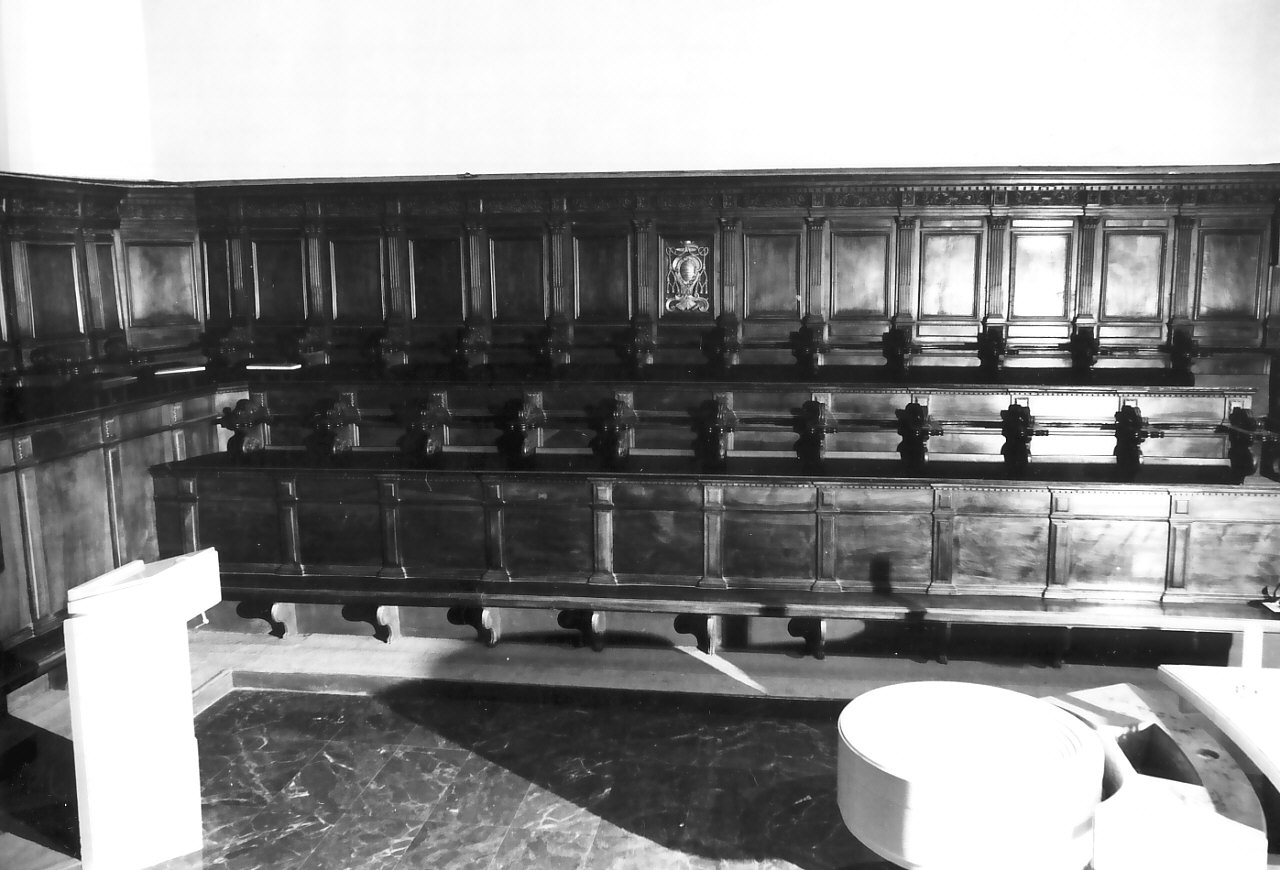 stalli del coro, serie - bottega Italia meridionale (seconda metà sec. XVII)