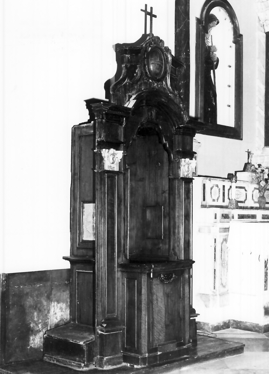 confessionale, opera isolata - bottega Italia meridionale (metà sec. XVIII)
