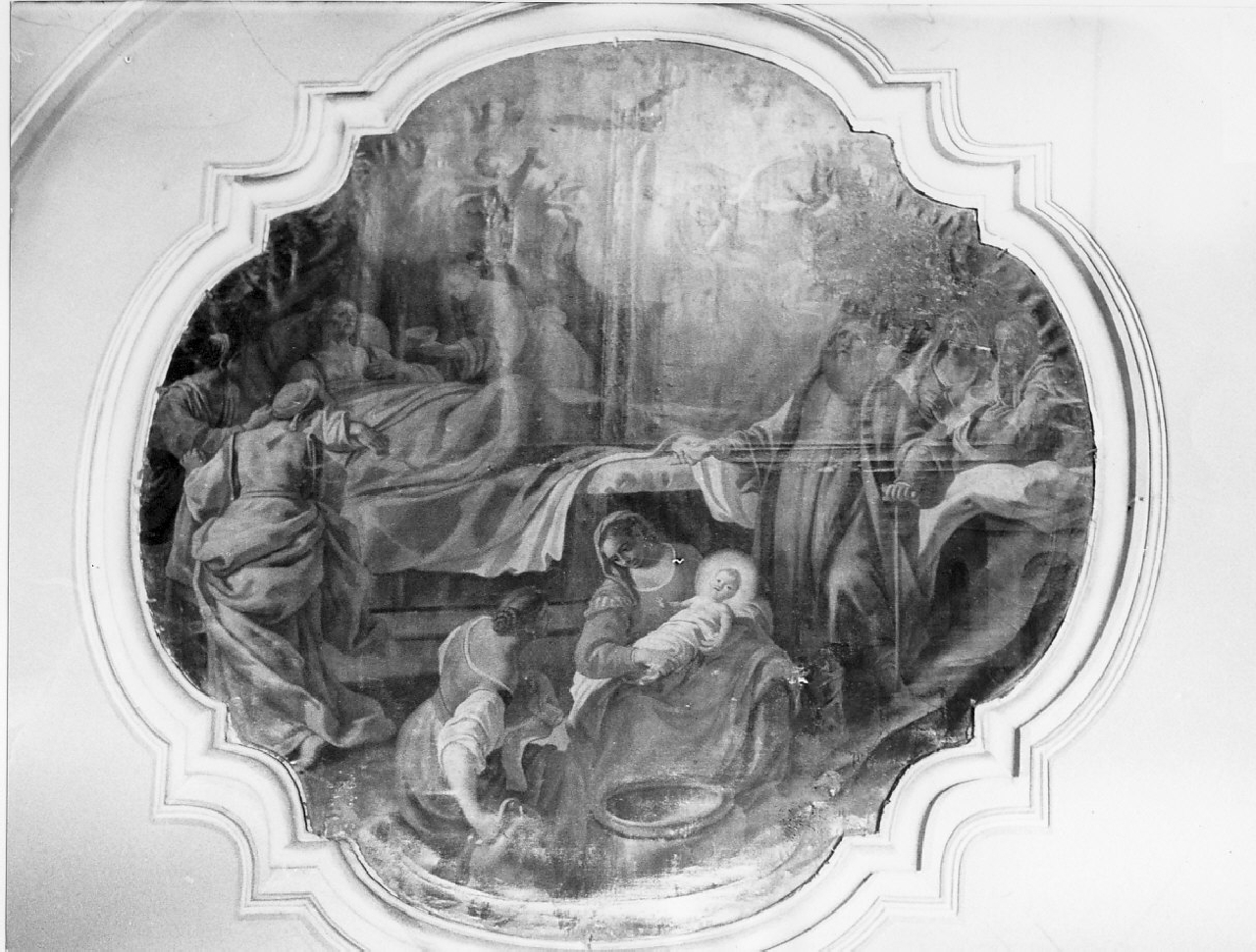 nascita di Maria Vergine (dipinto, opera isolata) - ambito Italia meridionale (sec. XVIII)