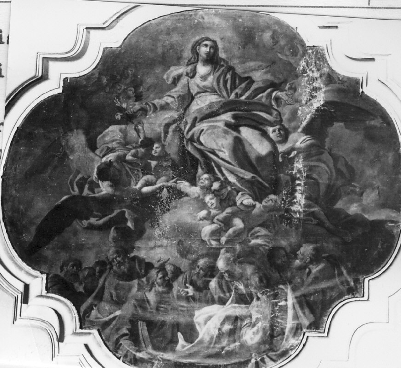 assunzione della Madonna (dipinto, opera isolata) - ambito Italia meridionale (sec. XVIII)