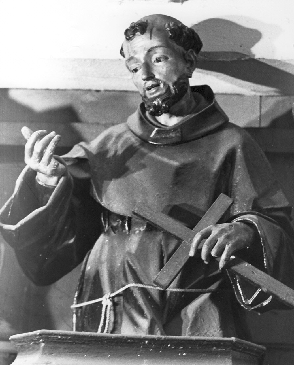 San Francesco d'Assisi (busto, opera isolata) - bottega Italia meridionale (sec. XVIII)