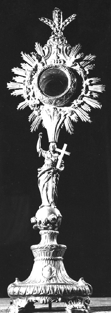 ostensorio - a raggiera, opera isolata - bottega napoletana (sec. XVIII)