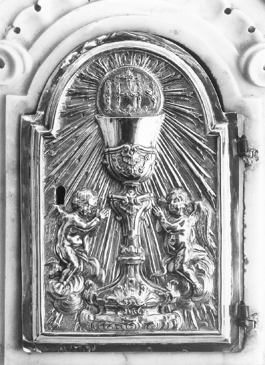 sportello di tabernacolo, elemento d'insieme - bottega Italia meridionale (seconda metà sec. XVIII)
