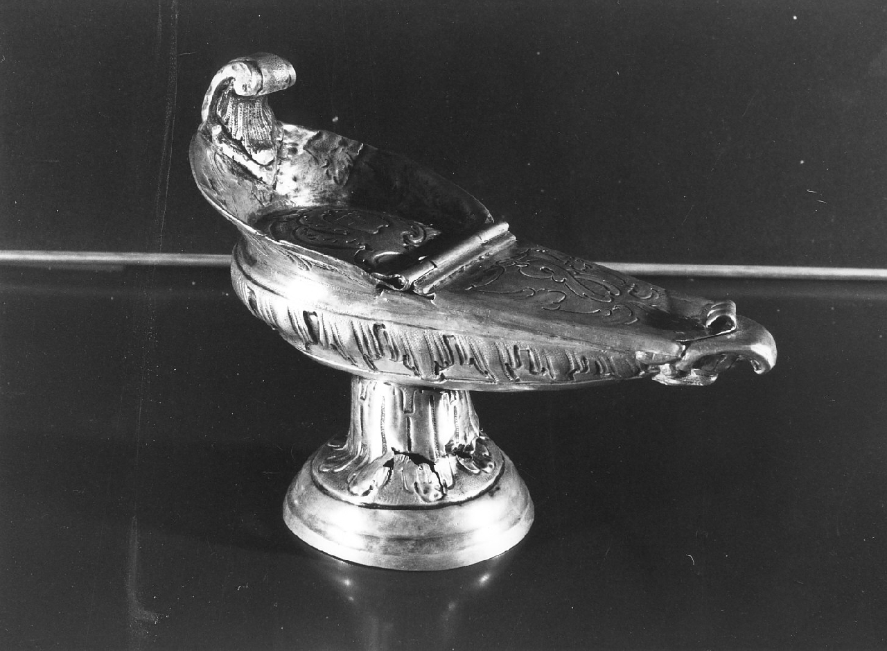 navicella portaincenso, opera isolata - bottega napoletana (fine sec. XVIII)