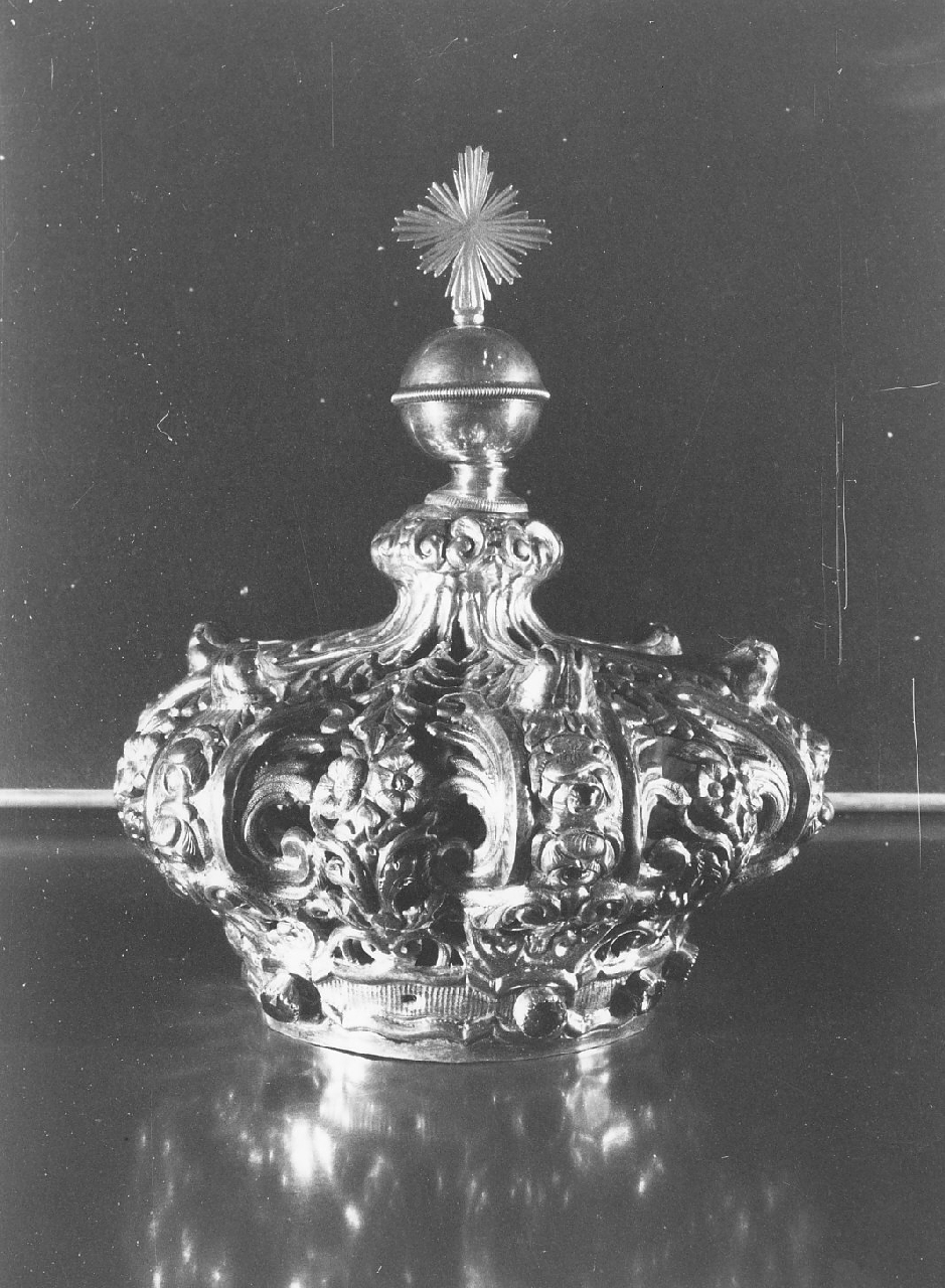 corona votiva, opera isolata - bottega Italia meridionale (fine sec. XIX)