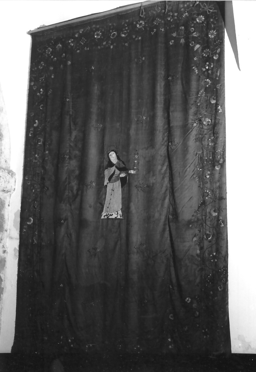 stendardo, opera isolata - manifattura calabrese (sec. XVIII)