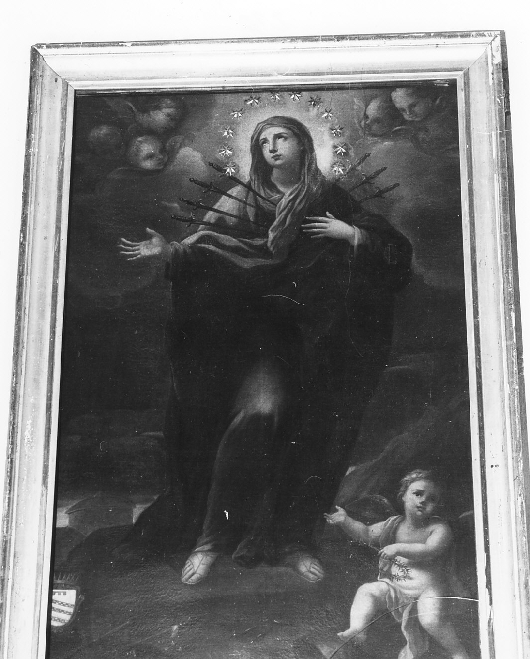 Madonna Addolorata (dipinto, elemento d'insieme) - ambito Italia meridionale (sec. XVIII)