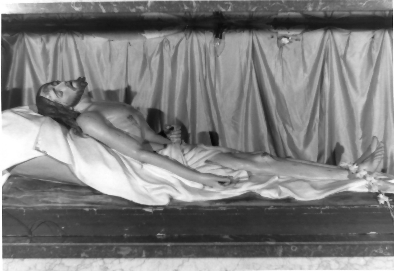 Cristo morto (scultura, opera isolata) - bottega Italia meridionale (fine/inizio secc. XVIII/ XIX)