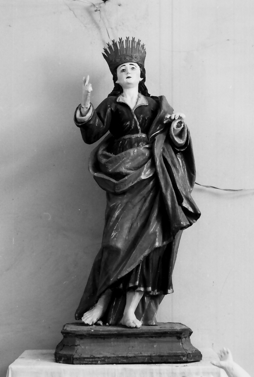 Santo (statua, opera isolata) - bottega calabrese (sec. XIX)