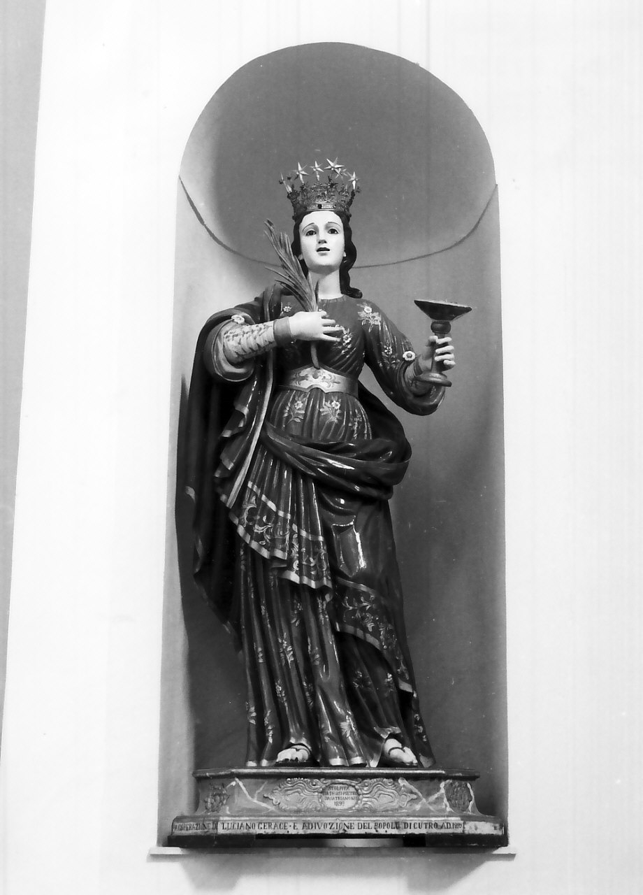 Santa Lucia (statua, opera isolata) di Drosi Pietro (sec. XIX)