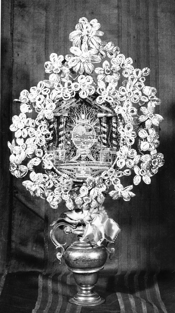 reliquiario, serie - bottega Italia meridionale (sec. XIX)