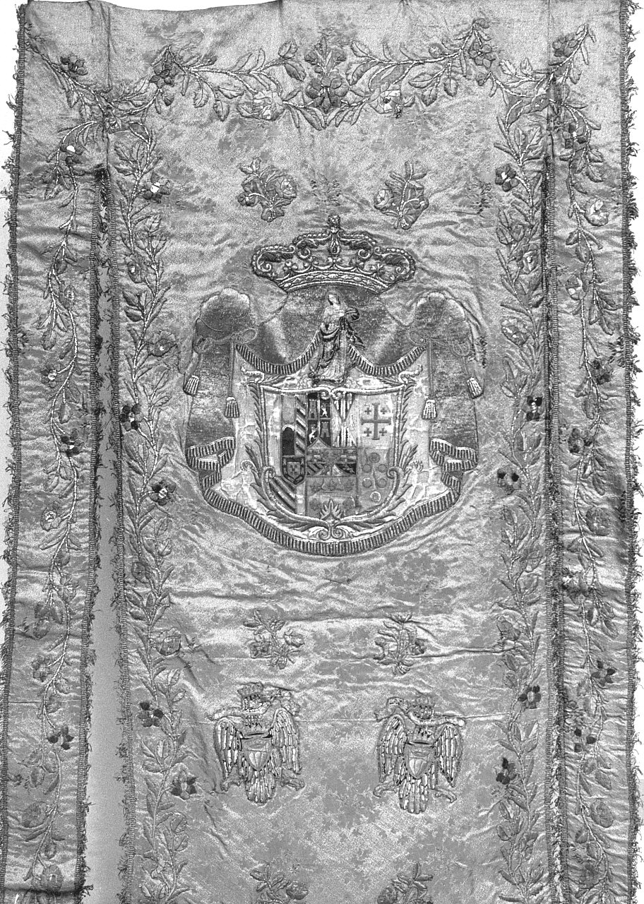 stendardo processionale, complesso decorativo - manifattura catanzarese (sec. XIX)
