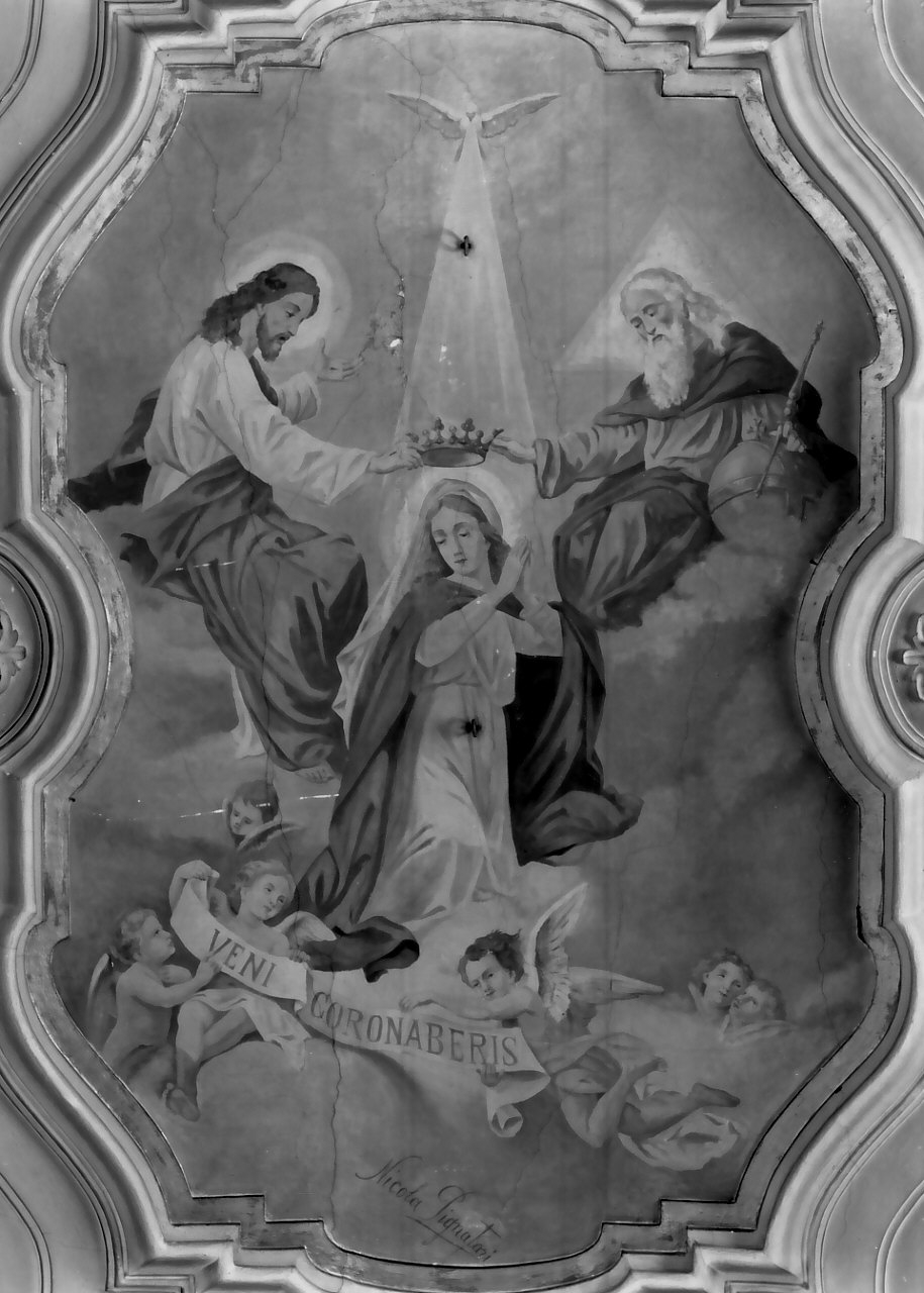 incoronazione di Maria Vergine (dipinto) di Pignatari Nicola (fine/inizio secc. XVIII/ XIX)