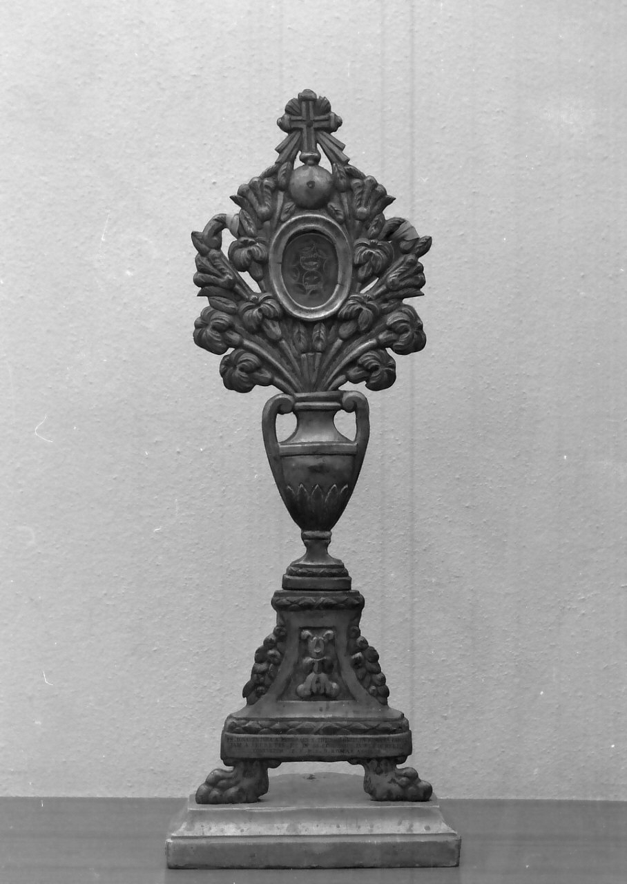 reliquiario, opera isolata - bottega Italia meridionale (sec. XIX)