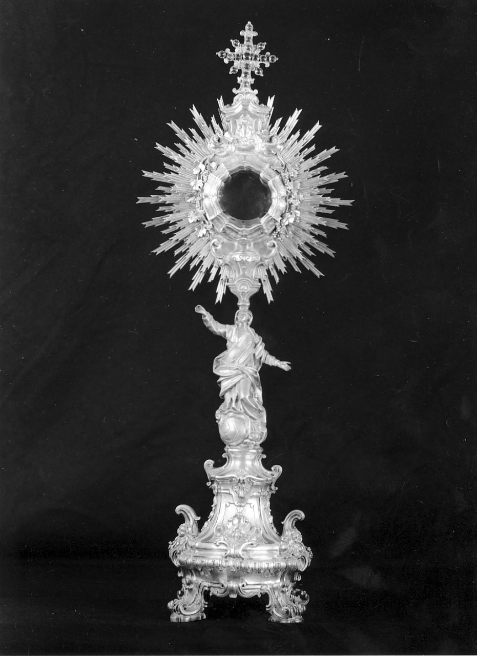 ostensorio - a raggiera, opera isolata - bottega napoletana (sec. XIX)