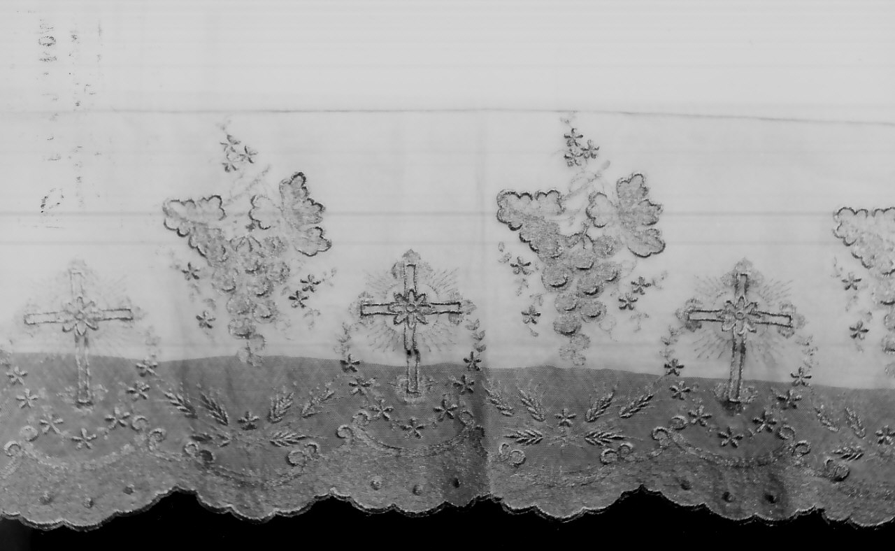 tovaglia d'altare, opera isolata - manifattura calabrese (fine sec. XIX)