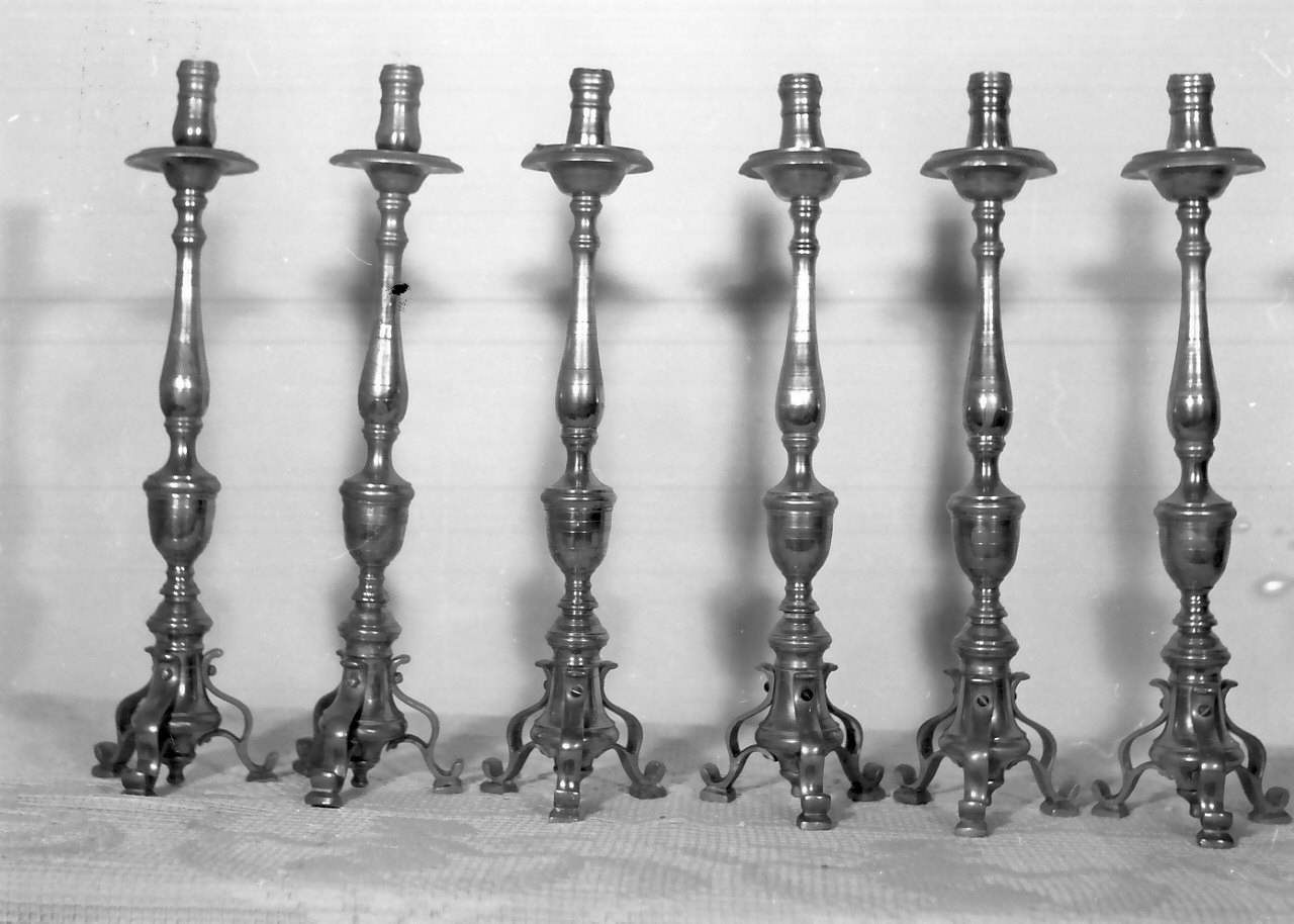 candelabro, serie - bottega calabrese (fine sec. XIX)