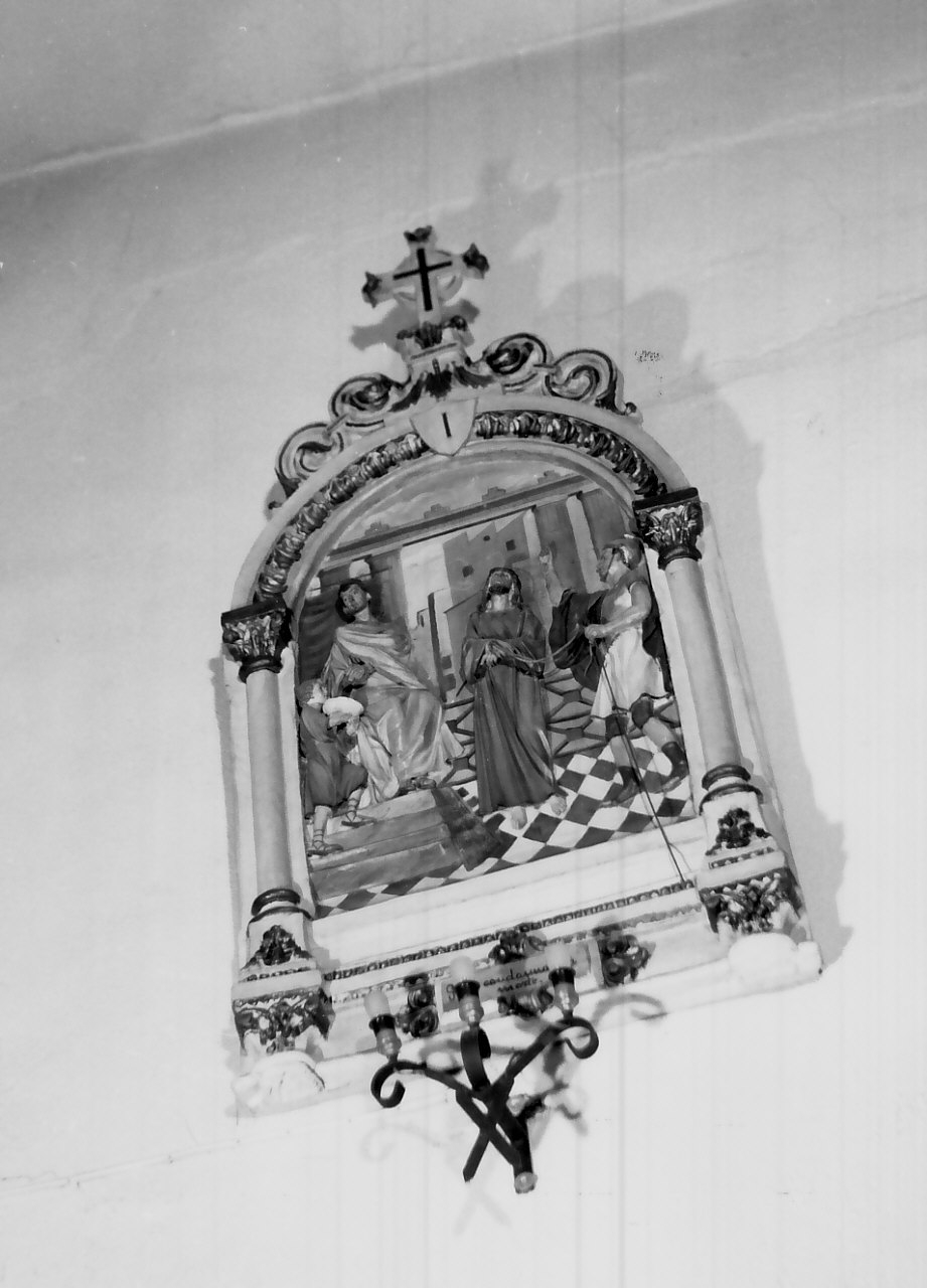 stazione I: Gesù condannato a morte (Via Crucis, opera isolata) - bottega calabrese (fine sec. XIX)