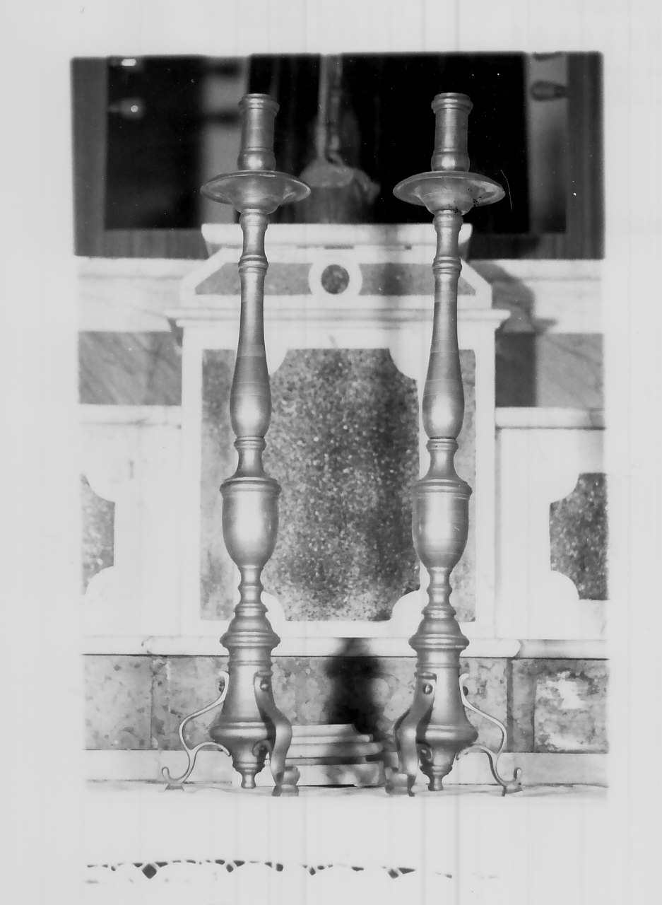candelabro, serie - bottega calabrese (fine sec. XIX)