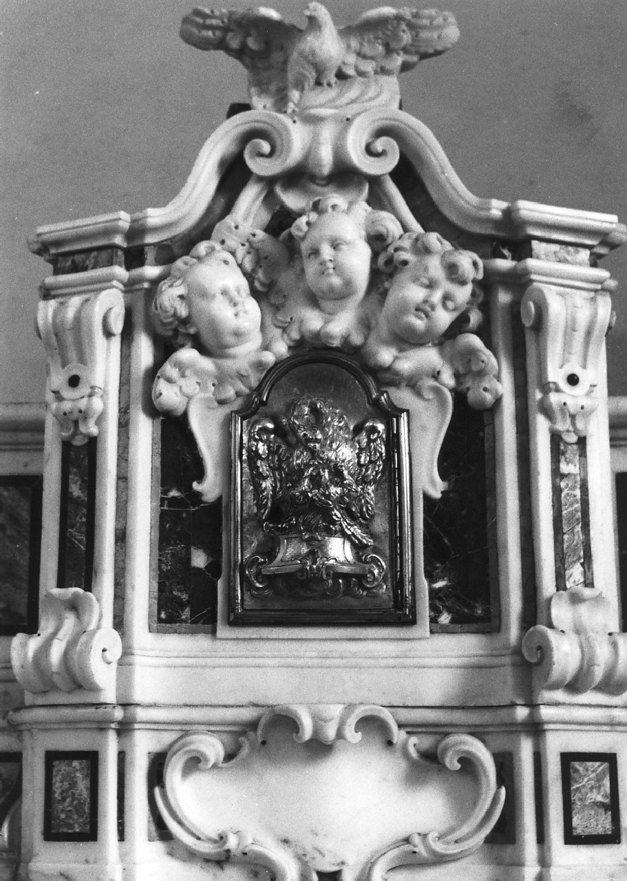 tabernacolo, elemento d'insieme - bottega napoletana (sec. XVIII)