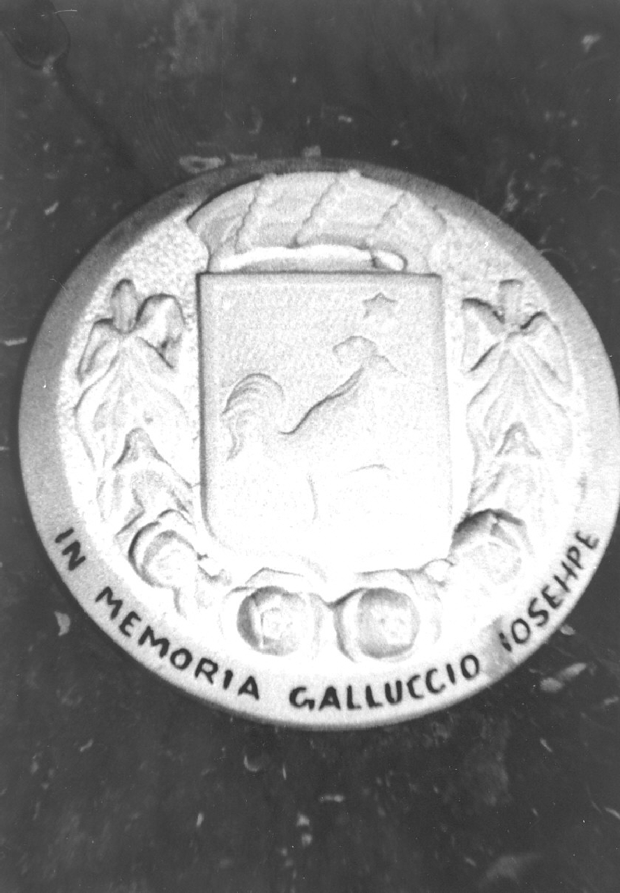 stemma gentilizio (decorazione plastica) - bottega calabrese (sec. XIX)