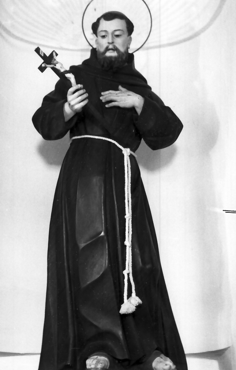 San Francesco d'Assisi (statua, opera isolata) - bottega calabrese (sec. XIX)