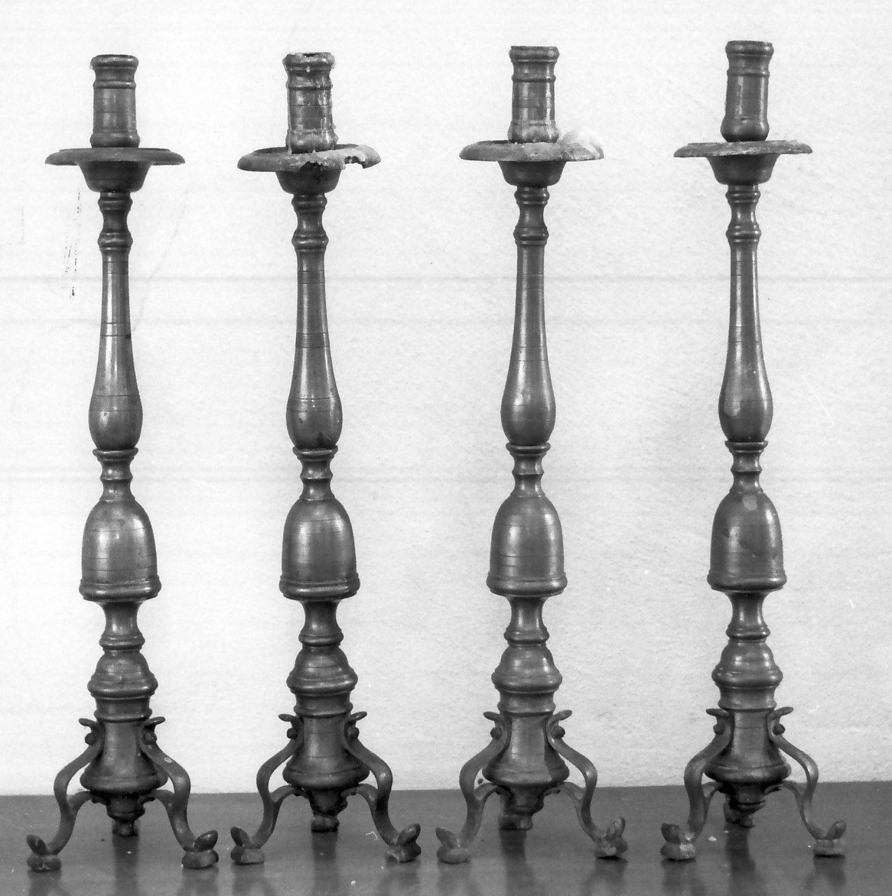 candelabro, serie - bottega calabrese (fine sec. XIX)