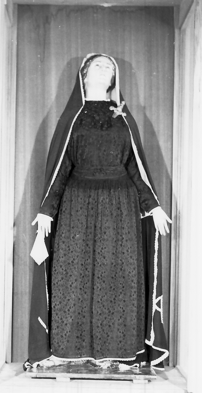 Madonna Addolorata (manichino, opera isolata) - bottega calabrese (fine sec. XIX)
