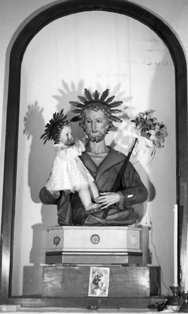 San Giuseppe e Gesù Bambino (busto, opera isolata) - bottega calabrese (fine sec. XVIII)