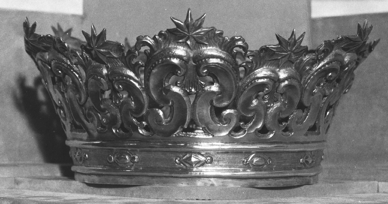 corona da statua, opera isolata - bottega napoletana (sec. XVIII)