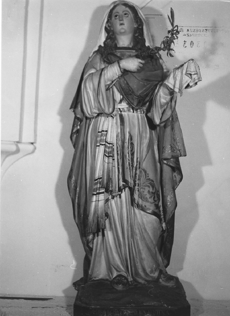 Santa Lucia (statua, opera isolata) - bottega Italia meridionale (sec. XX)