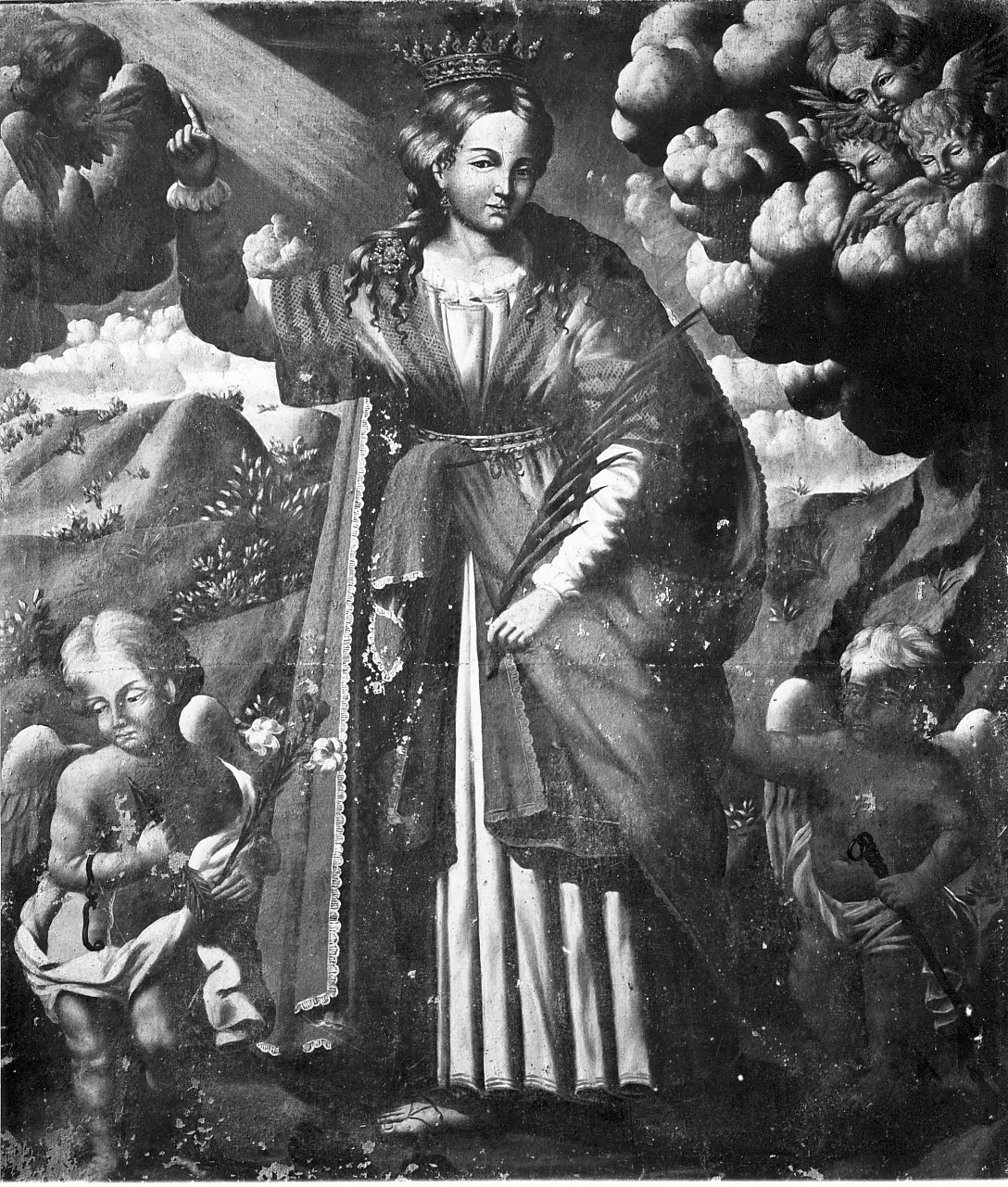 Santa Filomena Vergine e Martire (dipinto) - ambito Italia meridionale (sec. XVII)